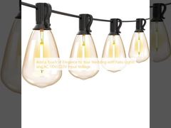 Dodaj elegancji do swojego ślubu za pomocą oświetlenia patio i napięcia wejściowego AC 110V/220V